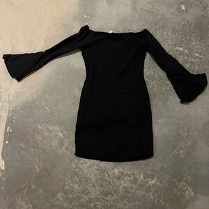 Chic Black Long Sleeve Dress